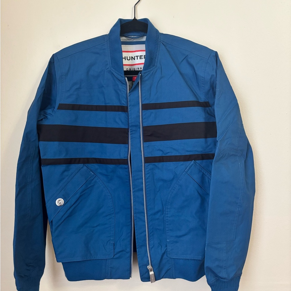 Hunter Blue and Black Men's Jacket